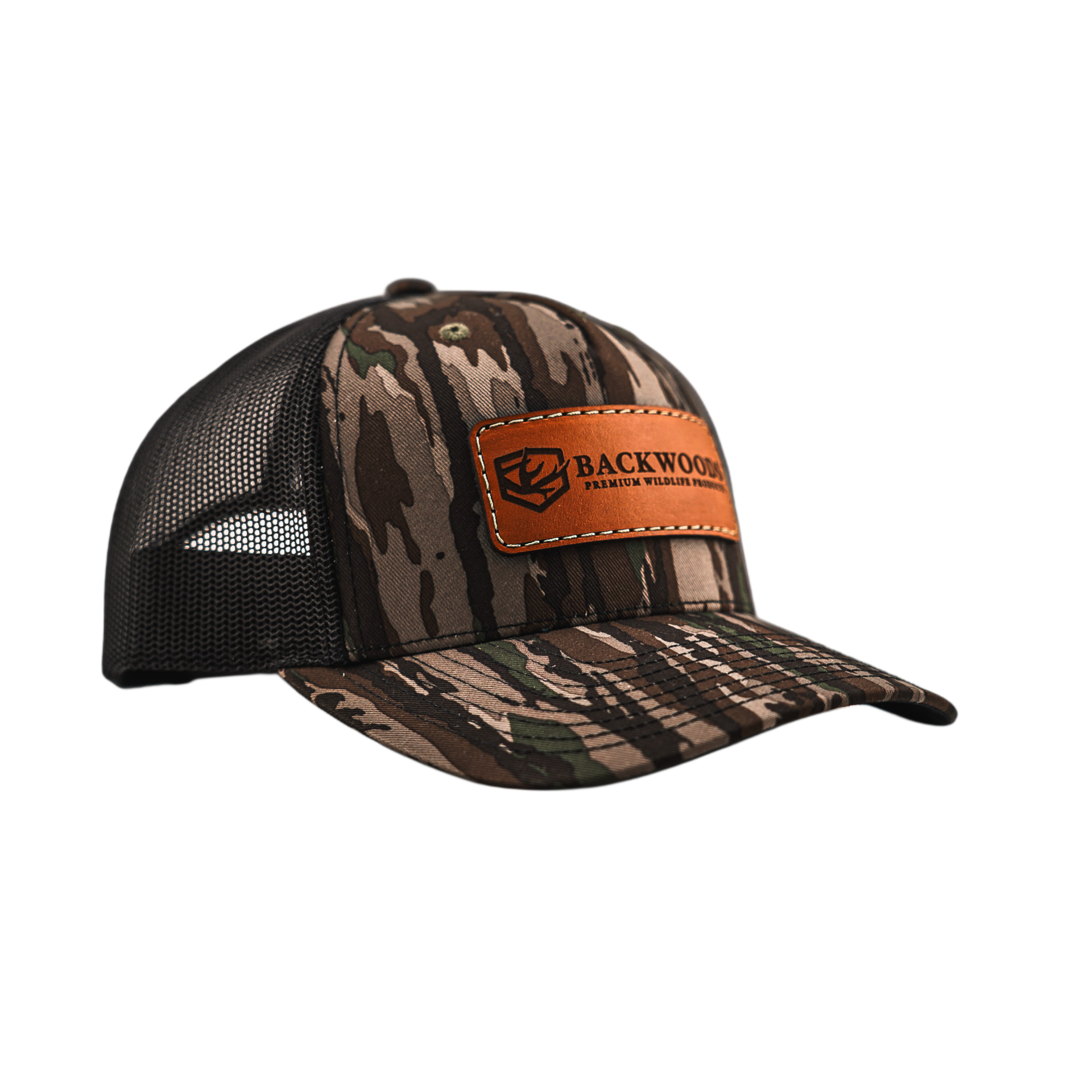 帽子 moka Black Eye Patch REALTREE CAMO Original Realtree Leather Patch Hat – Backwoods Premium Wildlife