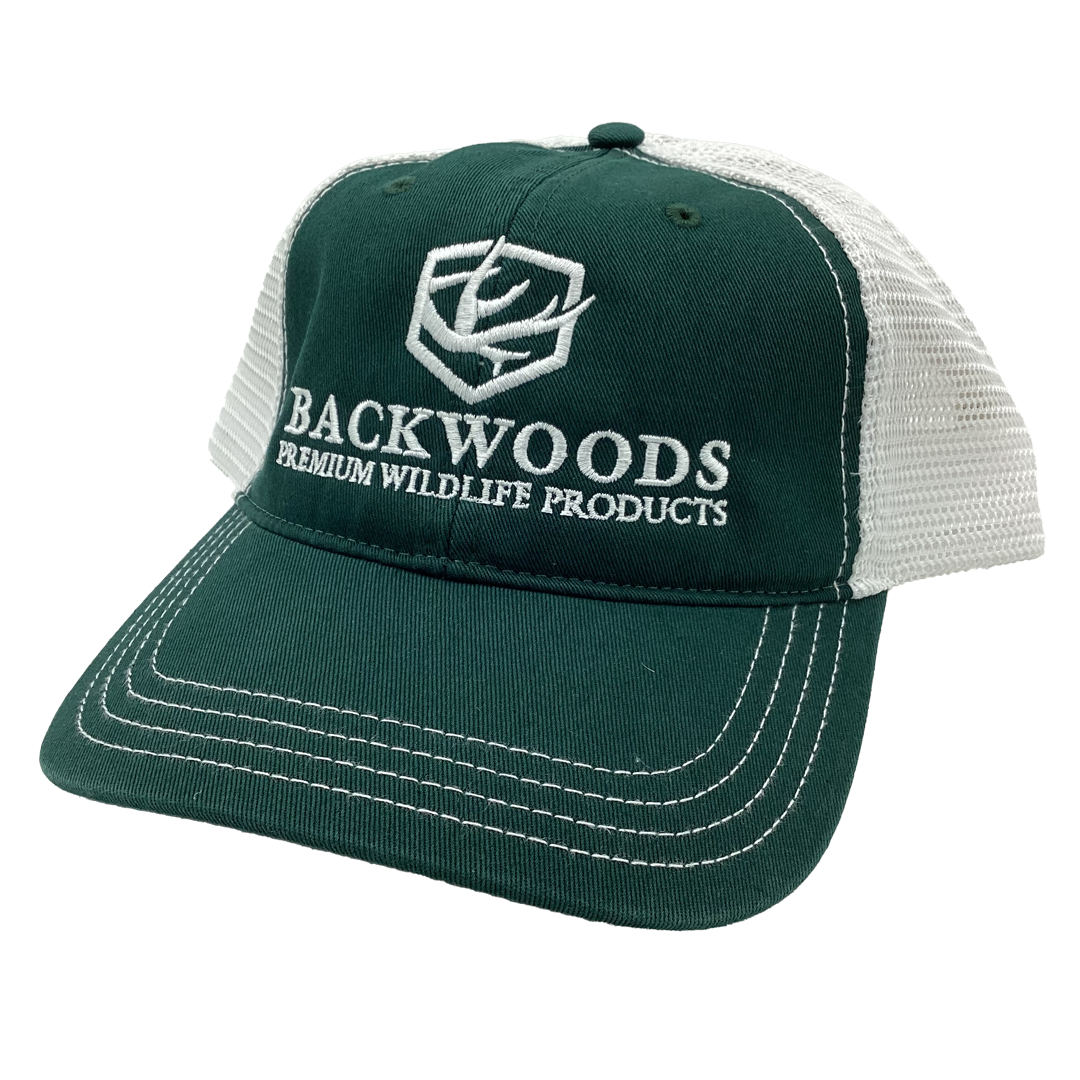 DARK GREEN/WHITE TRUCKER HAT