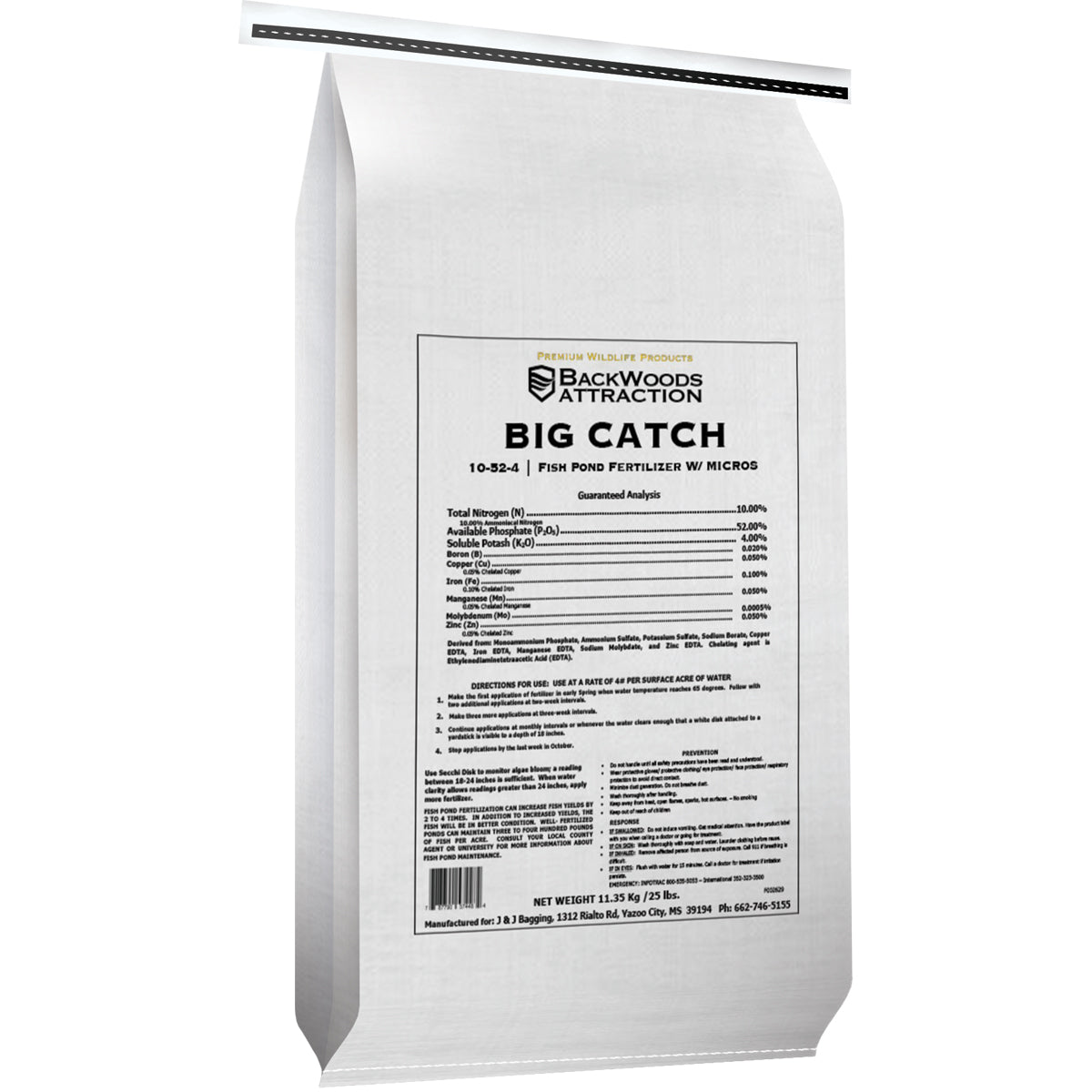 BIG CATCH - FISH POND FERTILIZER – Backwoods Premium Wildlife Products