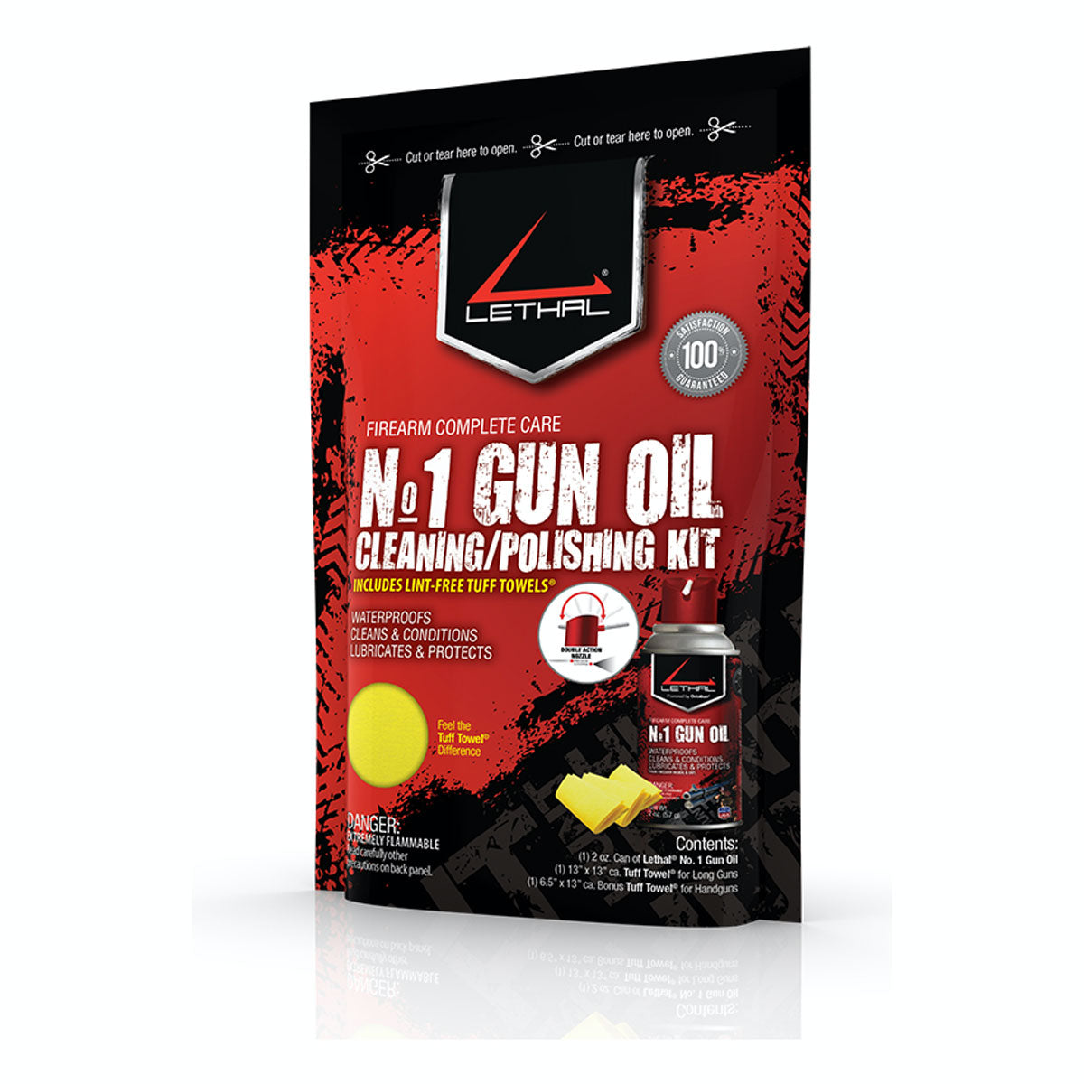 #1 GUN OIL CLEANING KIT WITH OIL AND TUFF TOWELS